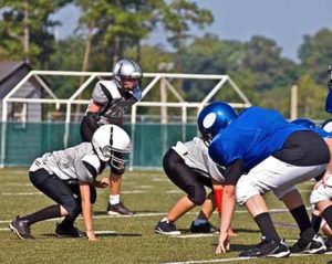 Young football players