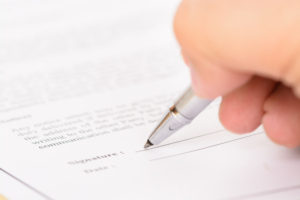 Signing Liability Waiver